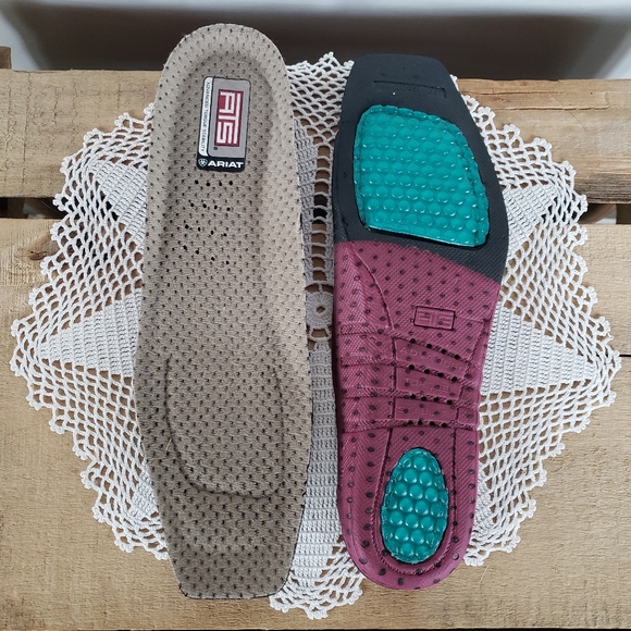 🌸AvaiLable🌸inQuire pLease🌸Vtg Pink ARIAT Crossfire Caliente Cowgirl Boots - Picture 12 of 16